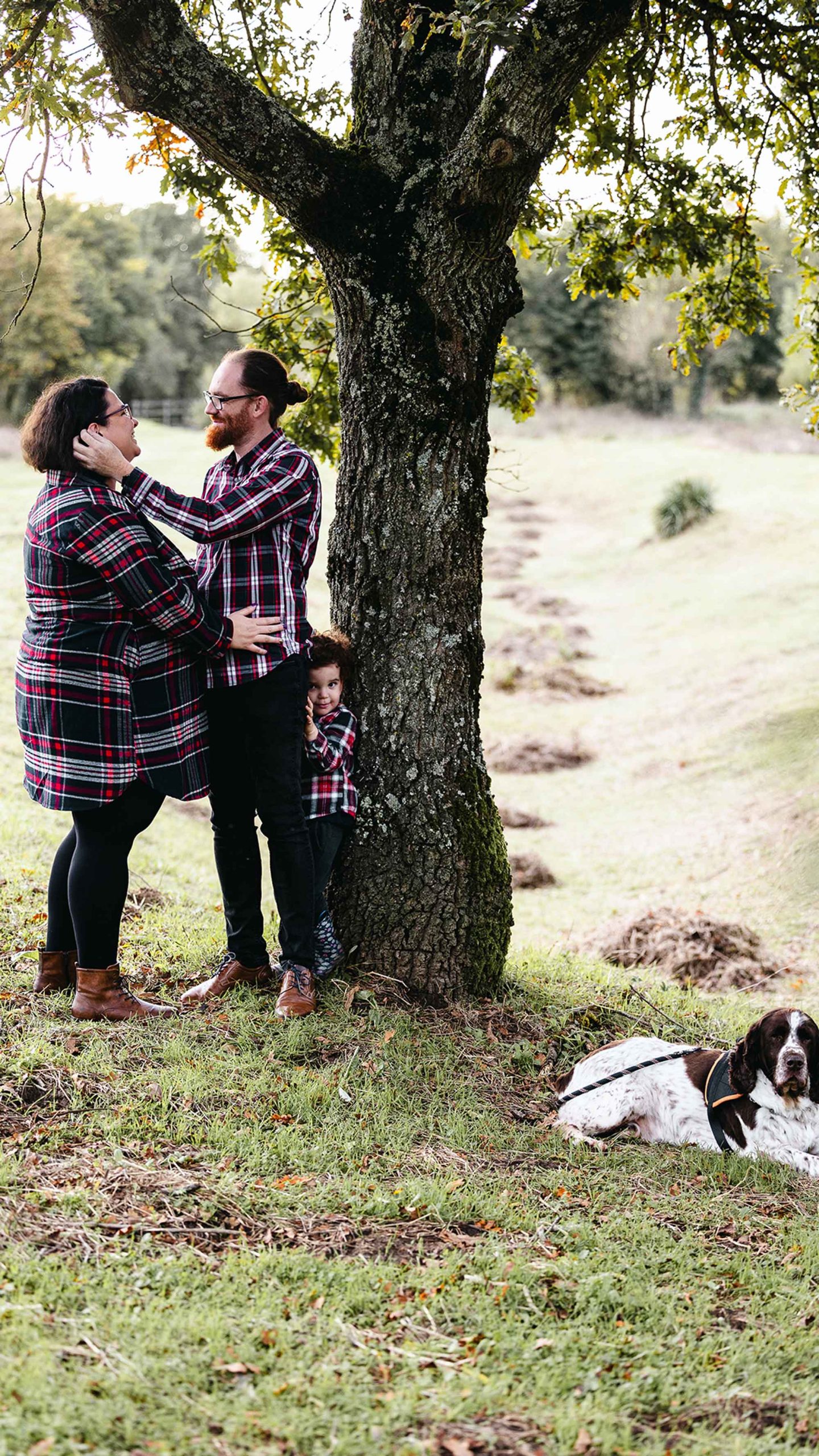 Photo de famille et du chien